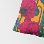 Red poppies and blue cornflowers Pillow Sham Gallery Image 4