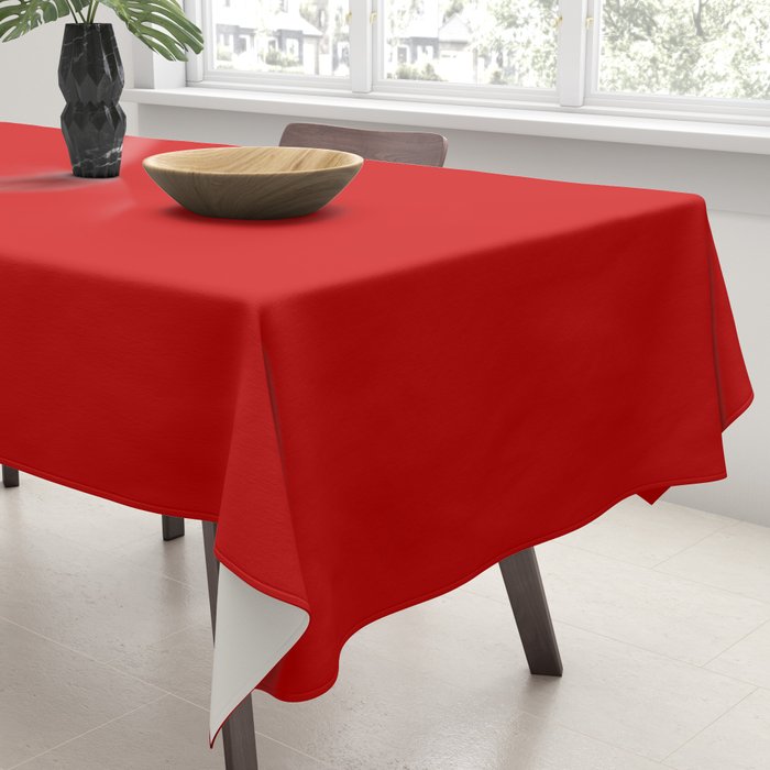 Bright red Tablecloth Gallery Image 3