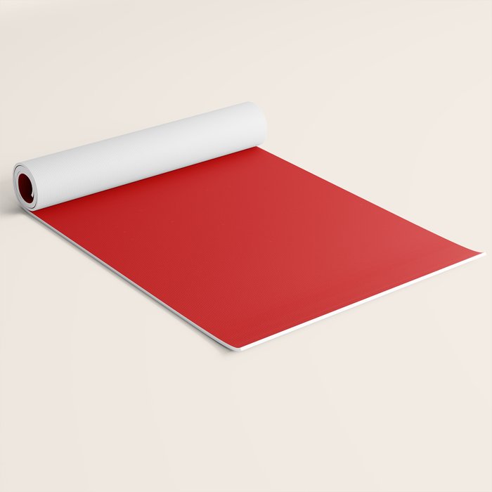 Bright red Yoga Mat Gallery Image 2