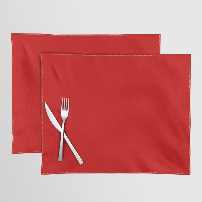 Bright red Placemat Gallery Image 1