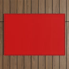 Bright red Outdoor Rug Gallery Image 1