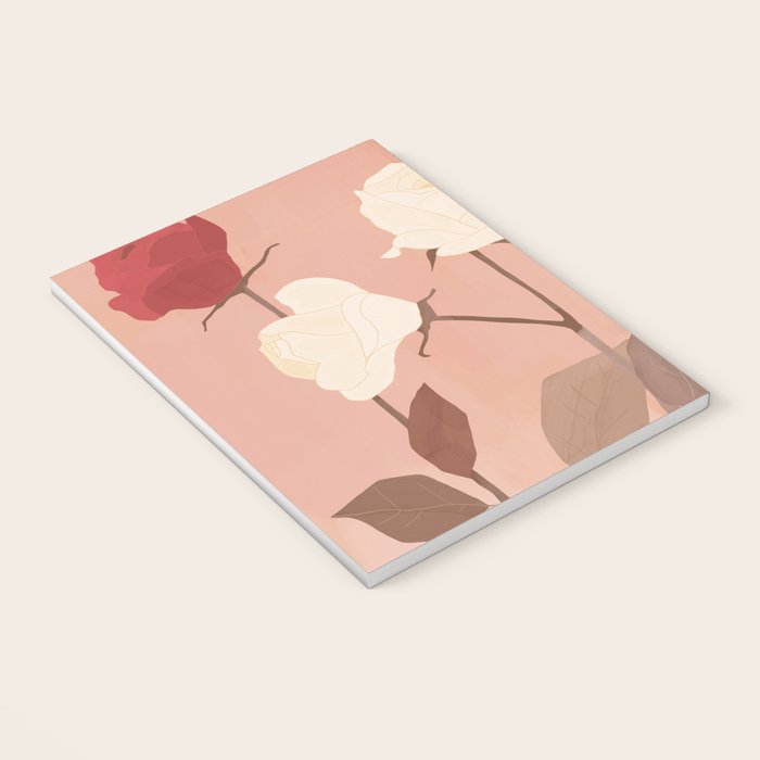 White and Red Roses Notebook Gallery Image 3