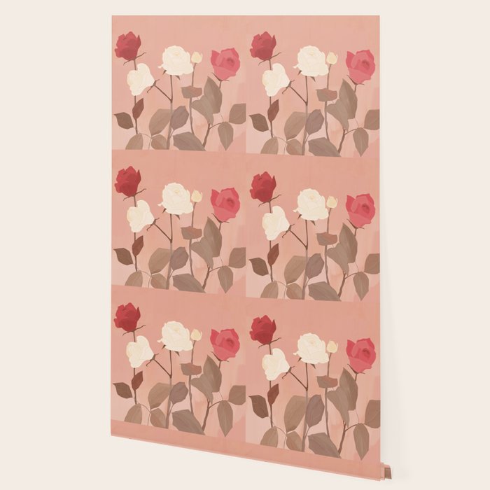 White and Red Roses Wallpaper Gallery Image 2