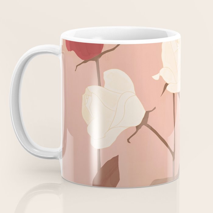 White and Red Roses Coffee Mug Gallery Image 3