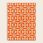 Bold Orange Floral Repeat Pattern Notebook Gallery Image 4