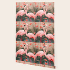 Pink Flamingo Pair In The Bloom Wallpaper Gallery Image 2
