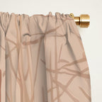 Pink Flamingo Pair In The Bloom Window Curtain Gallery Image 2