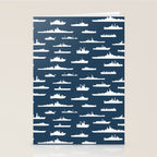 Battleship // Navy Blue Stationery Card Gallery Image 2