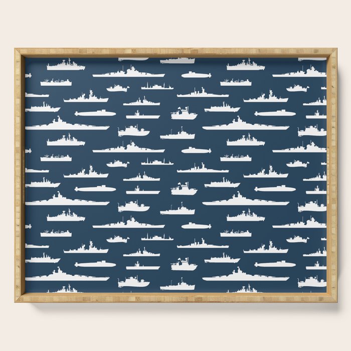 Battleship // Navy Blue Serving Tray Gallery Image 1