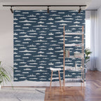 Battleship // Navy Blue Wall Mural Gallery Image 1