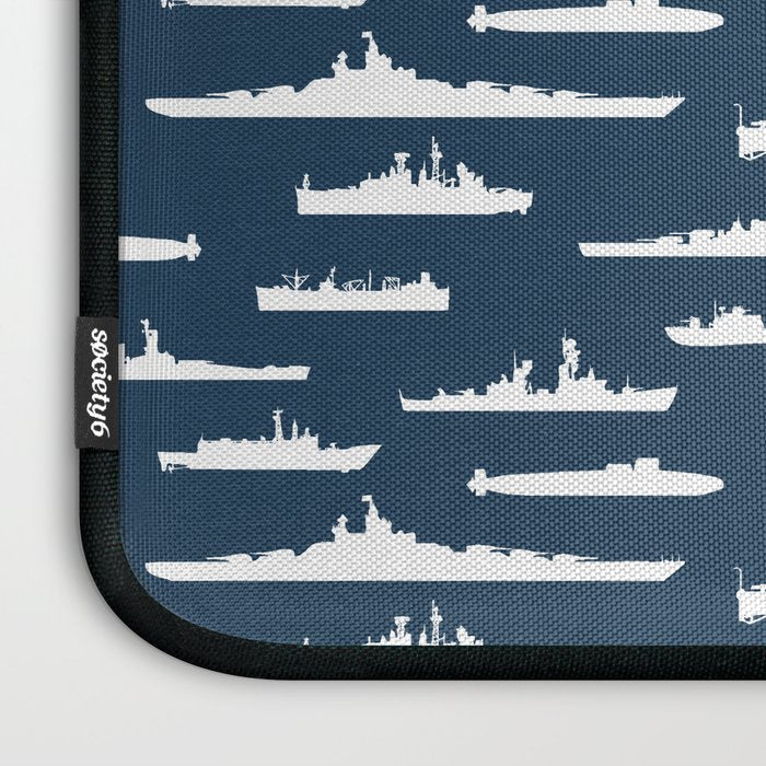 Battleship // Navy Blue Laptop Sleeve Gallery Image 3