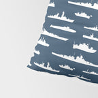 Battleship // Navy Blue Pillow Sham Gallery Image 4