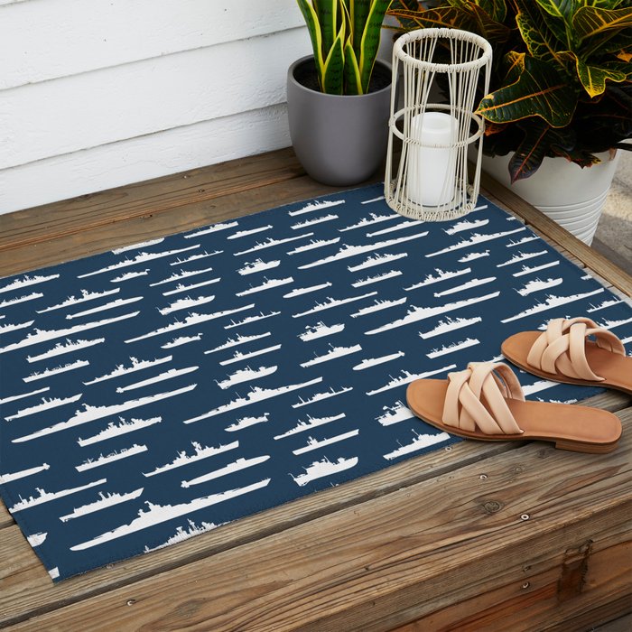 Battleship // Navy Blue Outdoor Rug Gallery Image 2