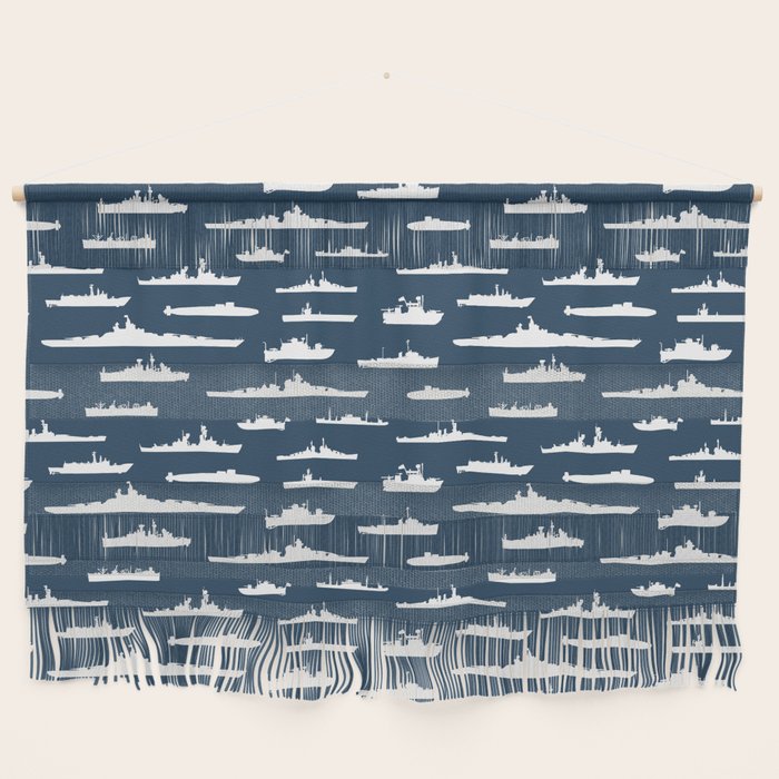 Battleship // Navy Blue Wall Hanging Gallery Image 1
