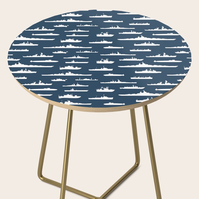 Battleship // Navy Blue Side Table Gallery Image 2