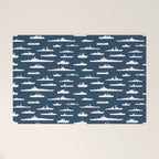 Battleship // Navy Blue Welcome Mat Gallery Image 1