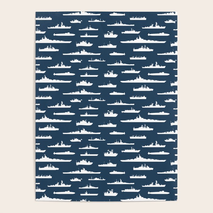 Battleship // Navy Blue Poster Gallery Image 4