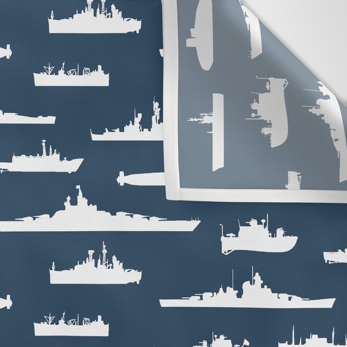 Battleship // Navy Blue Wall Tapestry Gallery Image 3