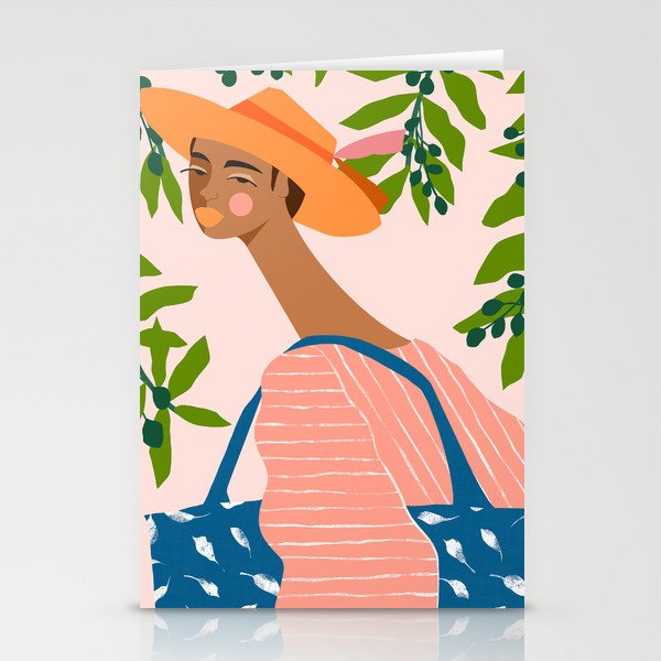Olive Leaves Stationery Card Gallery Image 1