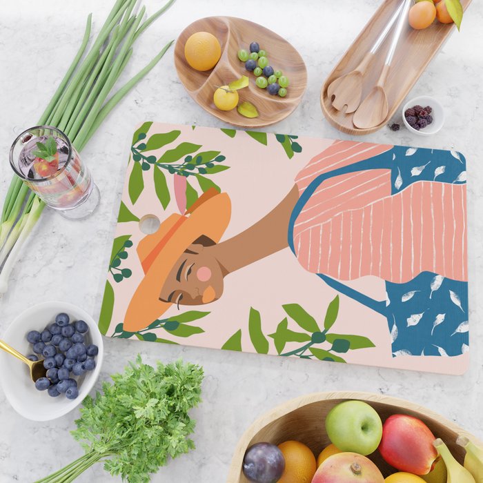 Olive Leaves Cutting Board Gallery Image 2