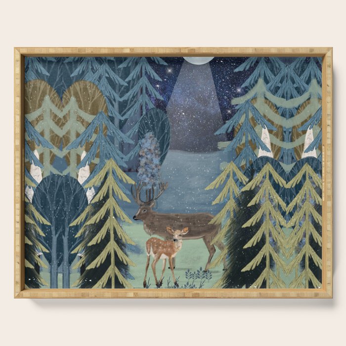 the secret forest Serving Tray Gallery Image 1