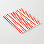 Classic Stripes I - Red & White Candy Cane Notebook Gallery Image 2