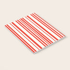 Classic Stripes I - Red & White Candy Cane Notebook Gallery Image 3
