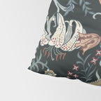 William Morris Enchanted Golden Lily Floral Black Gold  Pillow Sham Gallery Image 4