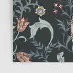 William Morris Enchanted Golden Lily Floral Black Gold  Poster Gallery Image 3