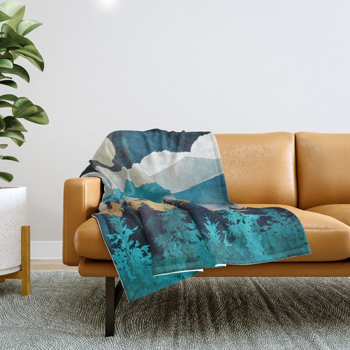 Evening Mist Throw Blanket Gallery Image 1