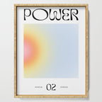 Modern soft blur gradient typography art Serving Tray Gallery Image 1