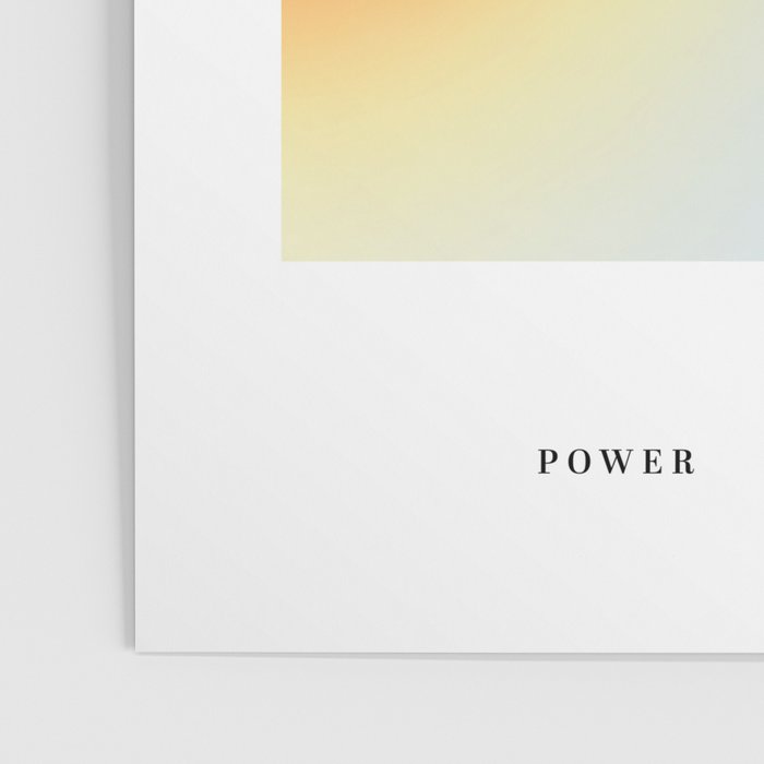 Modern soft blur gradient typography art Poster Gallery Image 3