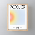 Modern soft blur gradient typography art Mini Art Print Gallery Image 1