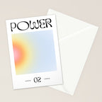 Modern soft blur gradient typography art Stationery Card Gallery Image 2