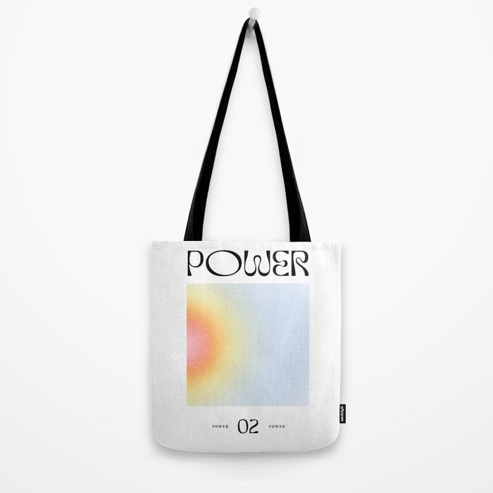 Modern soft blur gradient typography art Tote Bag Gallery Image 2