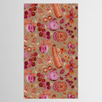 Garden Vegetables and Fresh Fruit in Mocha Mousse Tablecloth Gallery Image 2