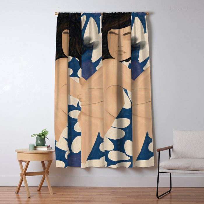 Abstract Art Female Figure 34 Window Curtain Gallery Image 5