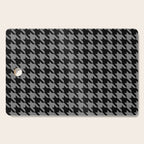 Black and Grey Classic houndstooth pattern Cutting Board Gallery Image 1