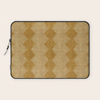 mudcloth diamonds - mustard Laptop Sleeve Gallery Image 1