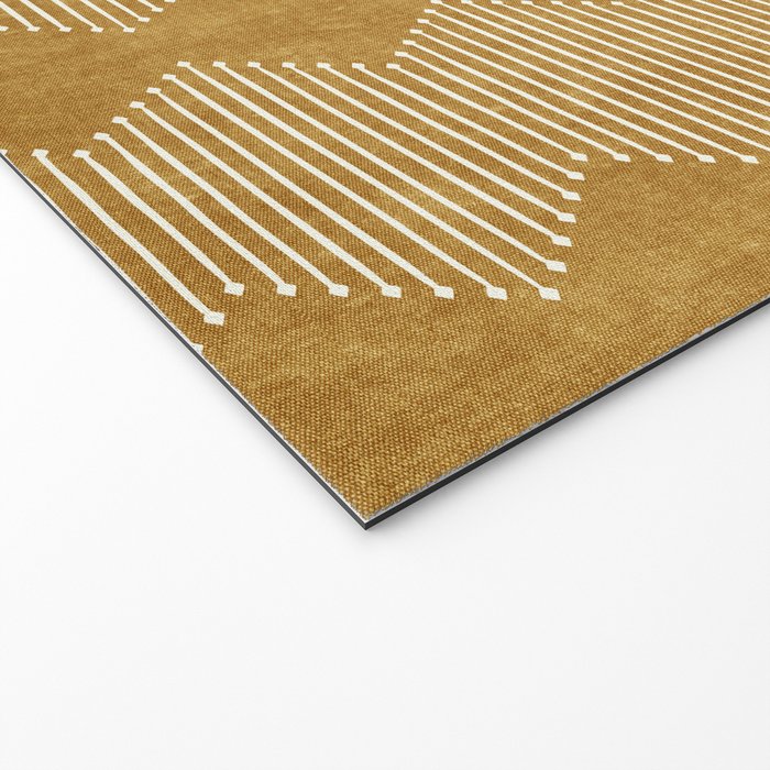 mudcloth diamonds - mustard Welcome Mat Gallery Image 2