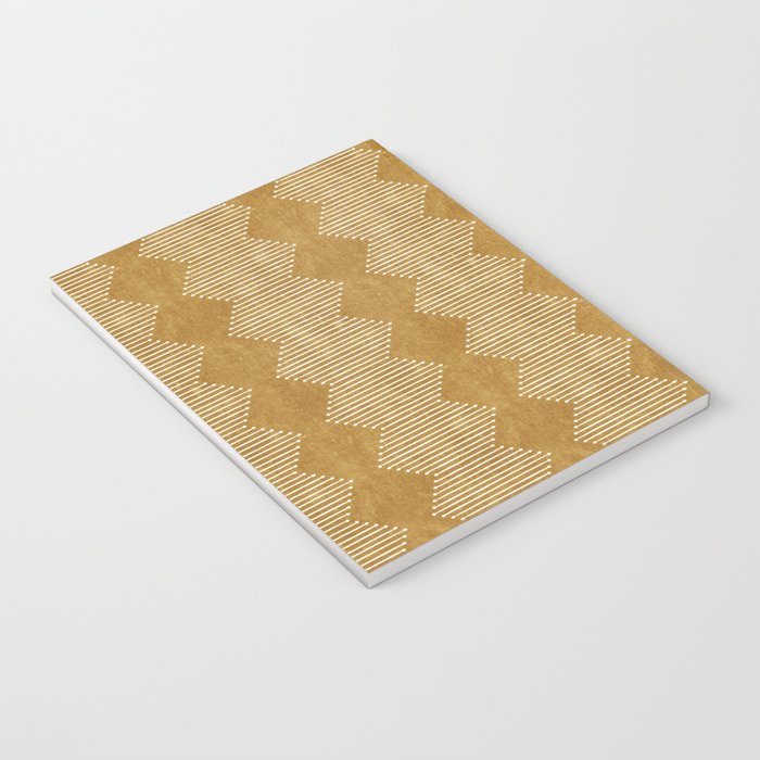 mudcloth diamonds - mustard Notebook Gallery Image 3