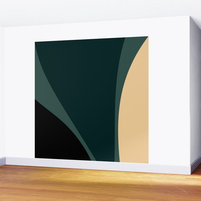 Minimalist Plant Abstract LXXXVII Wall Mural Gallery Image 2