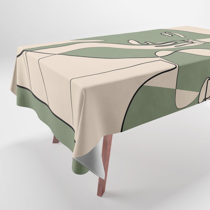 Abstract Faces 8 Tablecloth Gallery Image 1