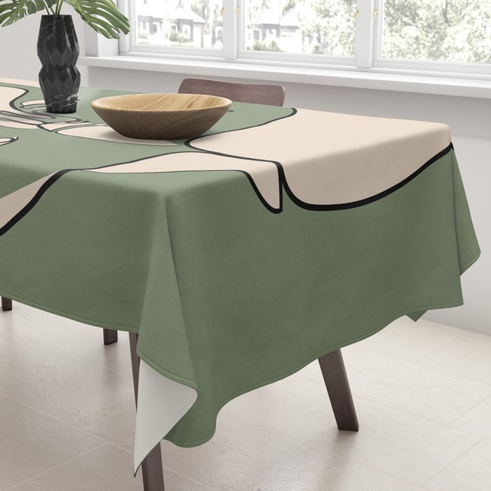 Abstract Faces 8 Tablecloth Gallery Image 3