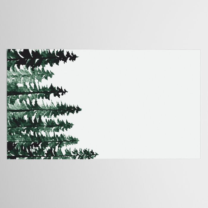 Foggy Pine Trees 2 Tablecloth Gallery Image 2