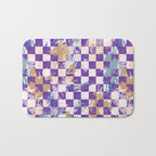 Grid of artistic strokes L Bath Mat Gallery Image 1