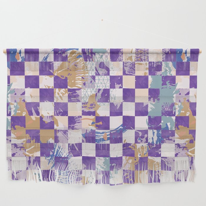 Grid of artistic strokes L Wall Hanging Gallery Image 1