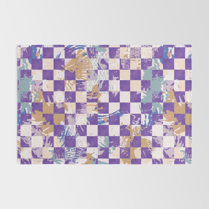 Grid of artistic strokes L Rug Gallery Image 2