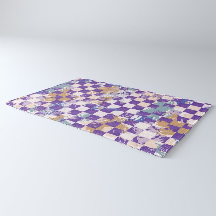 Grid of artistic strokes L Rug Gallery Image 3