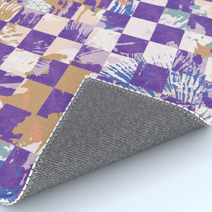Grid of artistic strokes L Rug Gallery Image 4